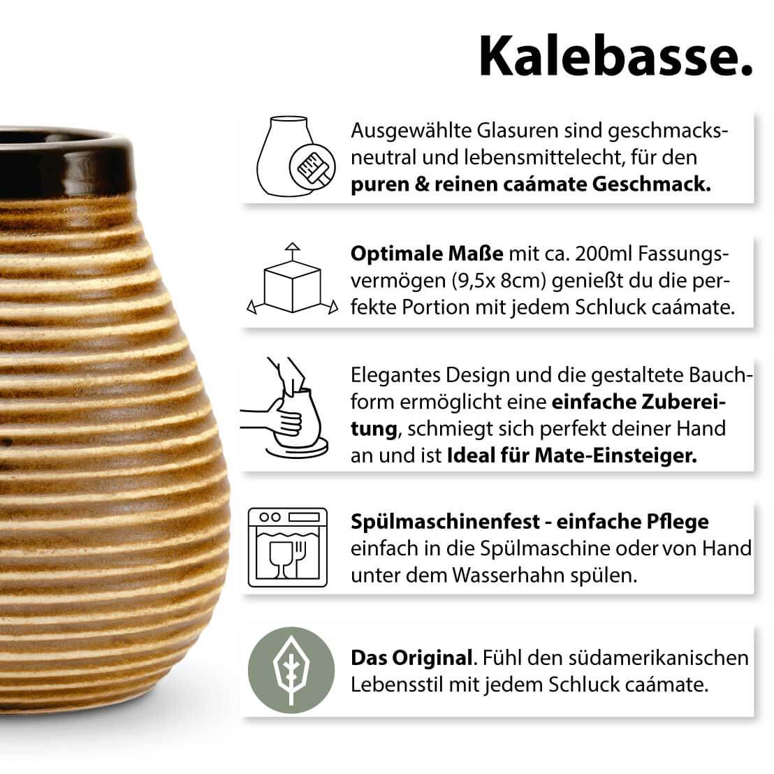 Mate Set für 2 Keramik