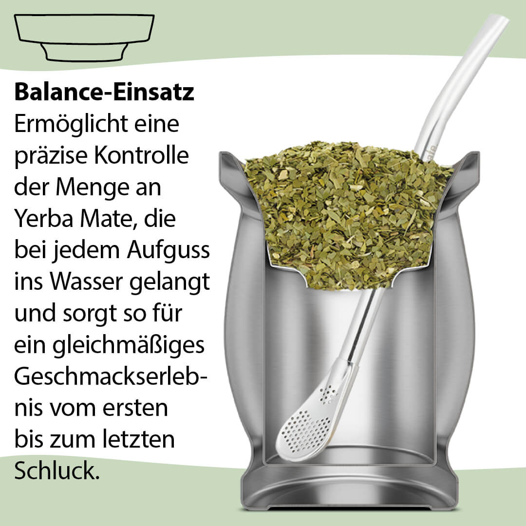 Mate Set für 2 Edelstahl